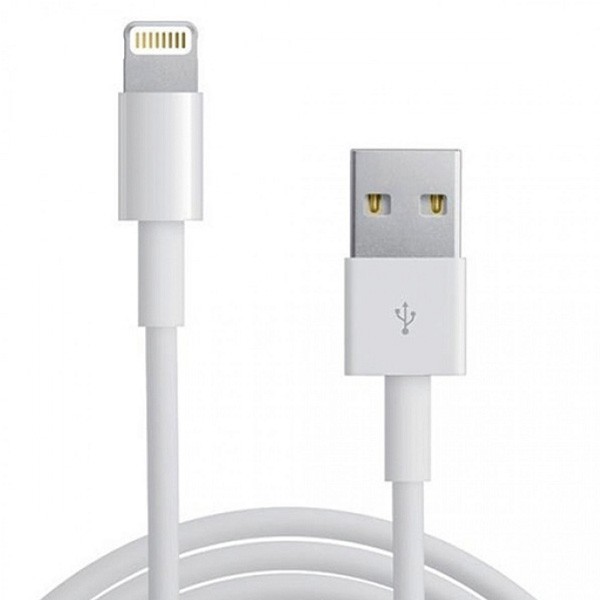 Cabo Carregador USB Compatível iPhone Apple Lightning Branco