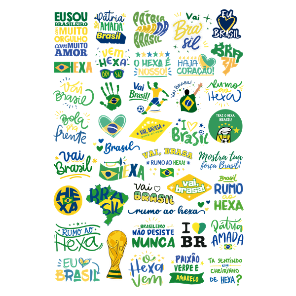 Impressão DTF UV Brasilidade Tamanho A3 (29x42cm)