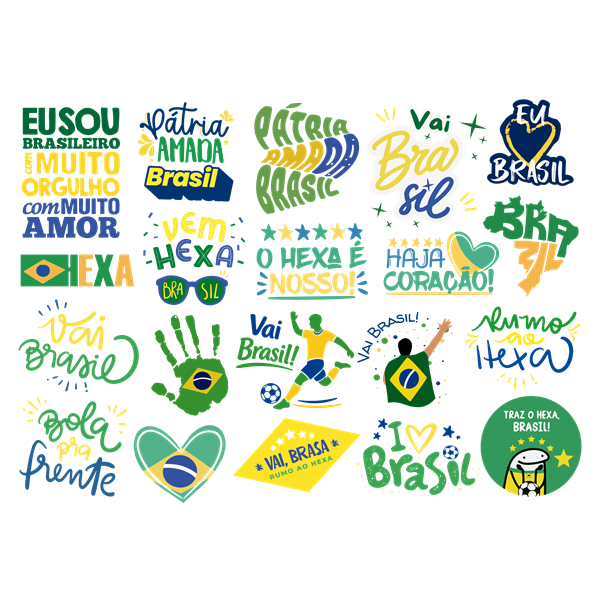 Impressão DTF UV Brasilidade Tamanho A4 (29x21cm)